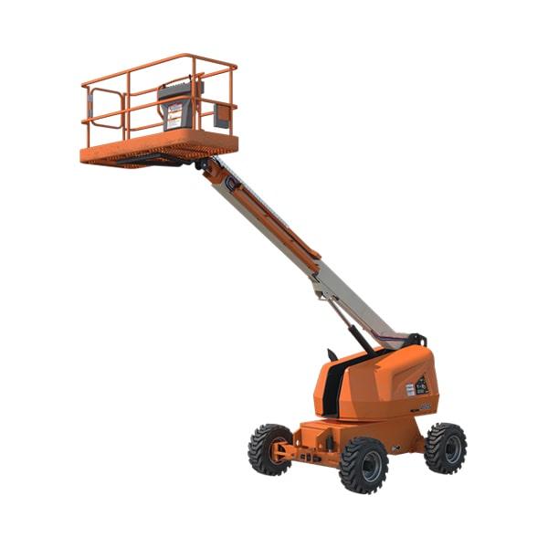 our boom lifts are designed to be used on uneven terrain and rough surfaces for maximum versatility